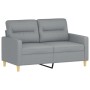 2-Sitzer-Sofa aus hellgrauem Stoff 120 cm von , Sofas - Ref: Foro24-359227, Preis: 230,53 €, Rabatt: %