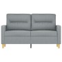 Light gray fabric 2-seater sofa, 120 cm by , Sofas - Ref: Foro24-359227, Price: 230,53 €, Discount: %