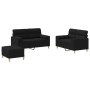 Set Sofas mit Kissen 3 Stück schwarzer Stoff von , Sofas - Ref: Foro24-3201596, Preis: 557,31 €, Rabatt: %