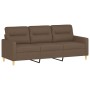 4-piece brown fabric sofa set with cushions by , Sofas - Ref: Foro24-3201563, Price: 769,14 €, Discount: %