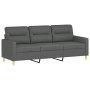 Set of sofas with 4 dark gray fabric cushions by , Sofas - Ref: Foro24-3201561, Price: 805,32 €, Discount: %