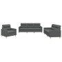 Set Sofas mit Kissen 3 Stück dunkelgrauer Stoff von , Sofas - Ref: Foro24-3201537, Preis: 687,20 €, Rabatt: %