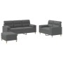 Set Sofas mit Kissen 3 Stück dunkelgrauer Stoff von , Sofas - Ref: Foro24-3201625, Preis: 639,61 €, Rabatt: %