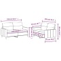 Sofa-Set mit 2-teiligen Kissen taupegrauer Stoff von , Sofas - Ref: Foro24-3201575, Preis: 464,00 €, Rabatt: %