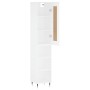 Tall white engineered wood display cabinet 34.5x34x180 cm by , Sideboards - Ref: Foro24-3200305, Price: 86,89 €, Discount: %