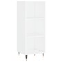 Tall white engineered wood display cabinet 34.5x34x180 cm by , Sideboards - Ref: Foro24-3200305, Price: 86,89 €, Discount: %