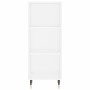 Tall white engineered wood display cabinet 34.5x34x180 cm by , Sideboards - Ref: Foro24-3200305, Price: 86,89 €, Discount: %