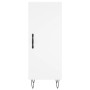 Tall white engineered wood display cabinet 34.5x34x180 cm by , Sideboards - Ref: Foro24-3198817, Price: 111,49 €, Discount: %