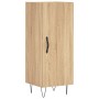 Aparador de madera contrachapada roble Sonoma 34,5x34x180 cm de , Aparadores - Ref: Foro24-3198820, Precio: 96,56 €, Descuent...