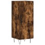 Aparador de madera contrachapada roble ahumado 34,5x34x180 cm de , Aparadores - Ref: Foro24-3198822, Precio: 101,37 €, Descue...