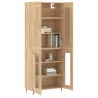 Aparador alto madera contrachapada color roble 69,5x34x180 cm de , Aparadores - Ref: Foro24-3199604, Precio: 141,65 €, Descue...