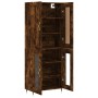 Aparador alto madera contrachapada roble ahumado 69,5x34x180 cm de , Aparadores - Ref: Foro24-3199606, Precio: 154,58 €, Desc...