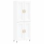 Tall white plywood sideboard 69.5x34x180 cm by , Sideboards - Ref: Foro24-3199665, Price: 142,99 €, Discount: %