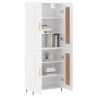 Tall white plywood sideboard 69.5x34x180 cm by , Sideboards - Ref: Foro24-3199665, Price: 142,99 €, Discount: %