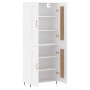 Tall white plywood sideboard 69.5x34x180 cm by , Sideboards - Ref: Foro24-3199665, Price: 142,99 €, Discount: %