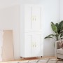 Tall white glossy plywood sideboard 69.5x34x180 cm by , Sideboards - Ref: Foro24-3199667, Price: 150,12 €, Discount: %