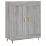 Aparador alto madera contrachapada gris sonoma 69,5x34x180 cm de , Aparadores - Ref: Foro24-3199671, Precio: 143,40 €, Descue...