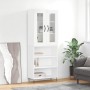 Tall white plywood sideboard 69.5x34x180 cm by , Sideboards - Ref: Foro24-3198753, Price: 139,25 €, Discount: %