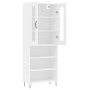 Tall white plywood sideboard 69.5x34x180 cm by , Sideboards - Ref: Foro24-3198753, Price: 139,25 €, Discount: %