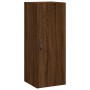 Aparador alto madera contrachapada roble marrón 34,5x34x180 cm de , Aparadores - Ref: Foro24-3198888, Precio: 106,73 €, Descu...