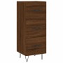 Aparador alto madera contrachapada roble marrón 34,5x34x180 cm de , Aparadores - Ref: Foro24-3198888, Precio: 106,73 €, Descu...