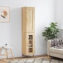 Aparador de madera contrachapada roble Sonoma 34,5x34x180 cm de , Aparadores - Ref: Foro24-3200372, Precio: 93,55 €, Descuent...