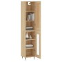 Aparador de madera contrachapada roble Sonoma 34,5x34x180 cm de , Aparadores - Ref: Foro24-3200372, Precio: 93,55 €, Descuent...