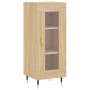 Aparador de madera contrachapada roble Sonoma 34,5x34x180 cm de , Aparadores - Ref: Foro24-3200372, Precio: 93,55 €, Descuent...