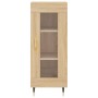 Aparador de madera contrachapada roble Sonoma 34,5x34x180 cm de , Aparadores - Ref: Foro24-3200372, Precio: 93,55 €, Descuent...