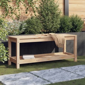 Gartenbank aus massivem Kiefernholz, 108 x 35 x 45 cm von , Gartenbänke - Ref: Foro24-832382, Preis: 97,99 €, Rabatt: %