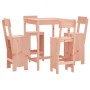 High table and 5-piece garden stools set made of solid Douglas fir wood by , Garden sets - Ref: Foro24-3157804, Price: 312,08...