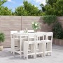 Garden table set and high stools 7 pieces white pine wood by , Garden sets - Ref: Foro24-3157812, Price: 544,60 €, Discount: %