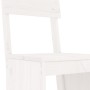 Garden table set and high stools 7 pieces white pine wood by , Garden sets - Ref: Foro24-3157812, Price: 544,60 €, Discount: %