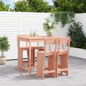 High table and 5-piece garden stools set made of solid Douglas fir wood by , Garden sets - Ref: Foro24-3157810, Price: 330,58...