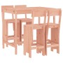 High table and 5-piece garden stools set made of solid Douglas fir wood by , Garden sets - Ref: Foro24-3157810, Price: 330,99...