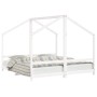 Estructura de cama para niños madera pino blanco 2x(90x190) cm de , Cunas y camas para niños - Ref: Foro24-3200599, Precio: 2...