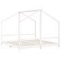 Estructura de cama para niños madera pino blanco 2x(90x190) cm de , Cunas y camas para niños - Ref: Foro24-3200599, Precio: 2...