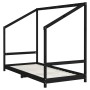 Estructura de cama de niños madera de pino negro 2x(90x190) cm de , Cunas y camas para niños - Ref: Foro24-3200600, Precio: 2...