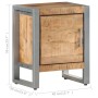 Mesita de noche de madera de mango rugosa 40x30x50 cm de vidaXL, Mesitas de noche - Ref: Foro24-323488, Precio: 95,99 €, Desc...