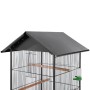 Bird cage with black steel roof 66x66x155 cm by vidaXL, Feet and bird cages - Ref: Foro24-170409, Price: 143,59 €, Discount: %