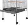 Vogelkäfig mit schwarzem Stahldach 66x66x155 cm von vidaXL, Füße und Vogelkäfige - Ref: Foro24-170409, Preis: 143,59 €, Rabat...