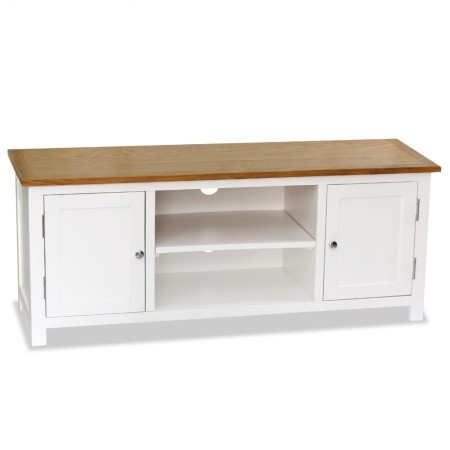 TV stand made of solid oak wood 120x35x48 cm by , TV Furniture - Ref: Foro24-247059, Price: 165,07 €, Discount: %