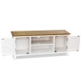 TV stand made of solid oak wood 120x35x48 cm by , TV Furniture - Ref: Foro24-247059, Price: 165,07 €, Discount: %