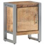 Mesita de noche de madera de mango rugosa 40x30x50 cm de vidaXL, Mesitas de noche - Ref: Foro24-323488, Precio: 95,99 €, Desc...