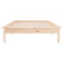 Estructura de cama con LED madera maciza 90x190 cm de , Camas y somieres - Ref: Foro24-820636, Precio: 97,85 €, Descuento: %