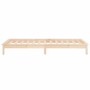 Estructura de cama con LED madera maciza 90x190 cm de , Camas y somieres - Ref: Foro24-820636, Precio: 97,85 €, Descuento: %