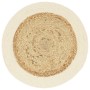 Round placemat 6 pcs jute natural plain cotton 38 cm by , Placemats - Ref: Foro24-133855, Price: 28,16 €, Discount: %