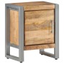 Mesita de noche de madera de mango rugosa 40x30x50 cm de vidaXL, Mesitas de noche - Ref: Foro24-323488, Precio: 95,99 €, Desc...