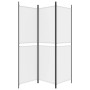 Biombo divisor de 3 paneles de tela blanco 150x180 cm de , Divisores de ambientes - Ref: Foro24-350210, Precio: 31,74 €, Desc...