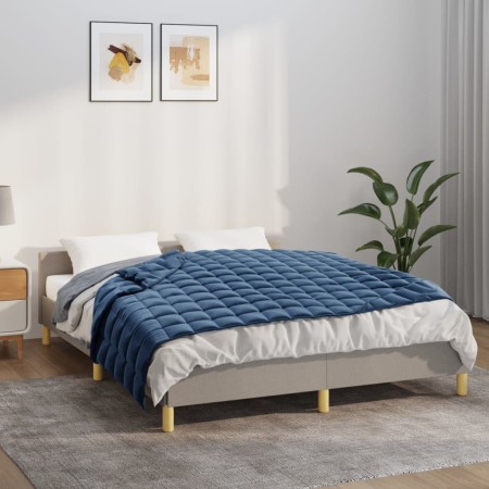 Weighted blanket blue fabric 152x203 cm 11 kg by , Blankets - Ref: Foro24-3154856, Price: 55,45 €, Discount: %